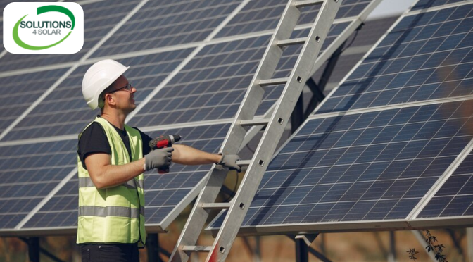 solar battery installation