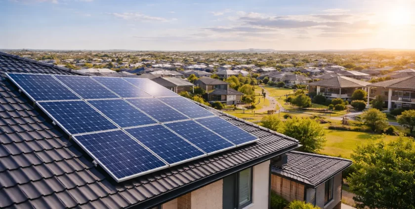solar panels installed on residential home in Truganina Melbourne