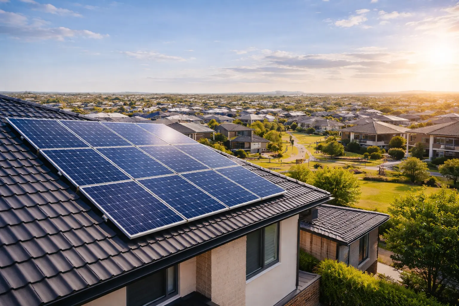 solar panels installed on residential home in Truganina Melbourne