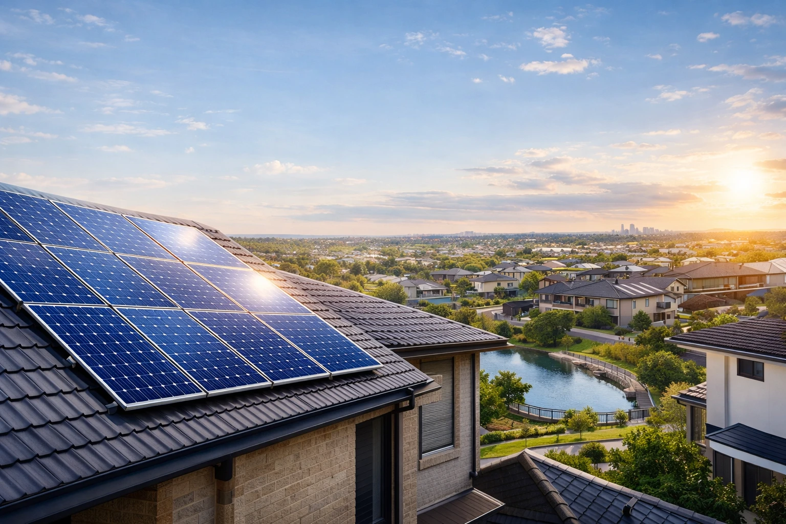 solar panels installed on home in Point Cook Melbourne